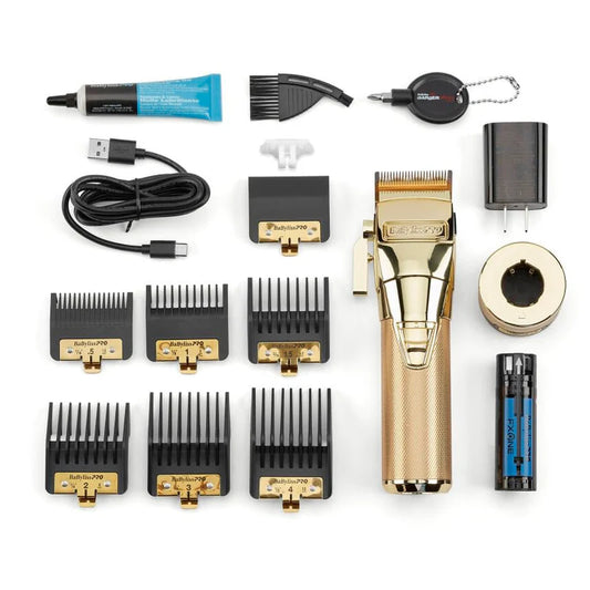 BaByliss PRO FXONE GoldFX Clipper (FX899G), Trimmer (FX799G) & Shaver (FX79FSG) SET
