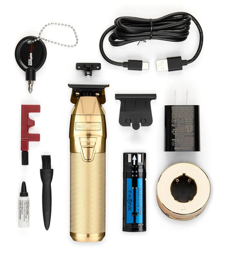 BaByliss PRO FXONE GoldFX Clipper (FX899G), Trimmer (FX799G) & Shaver (FX79FSG) SET